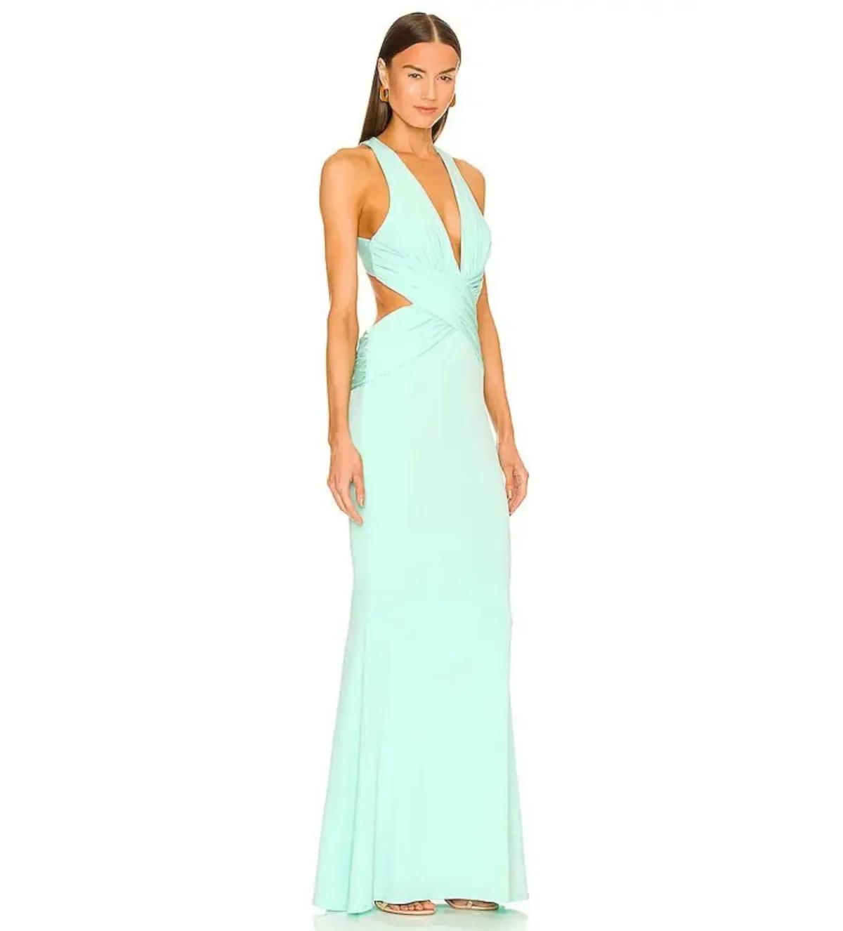 Katie May Secret Agent Maxi Gown in Supercharged Mint Size 6 - Image 3