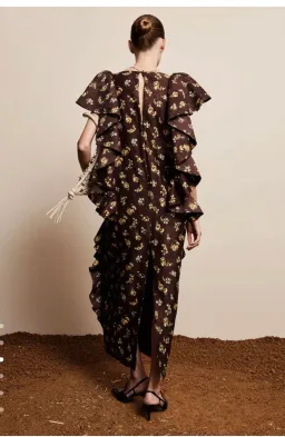 ALEMAIS Lilah Midi Dress - size 10 for rent on The Volte - image 4