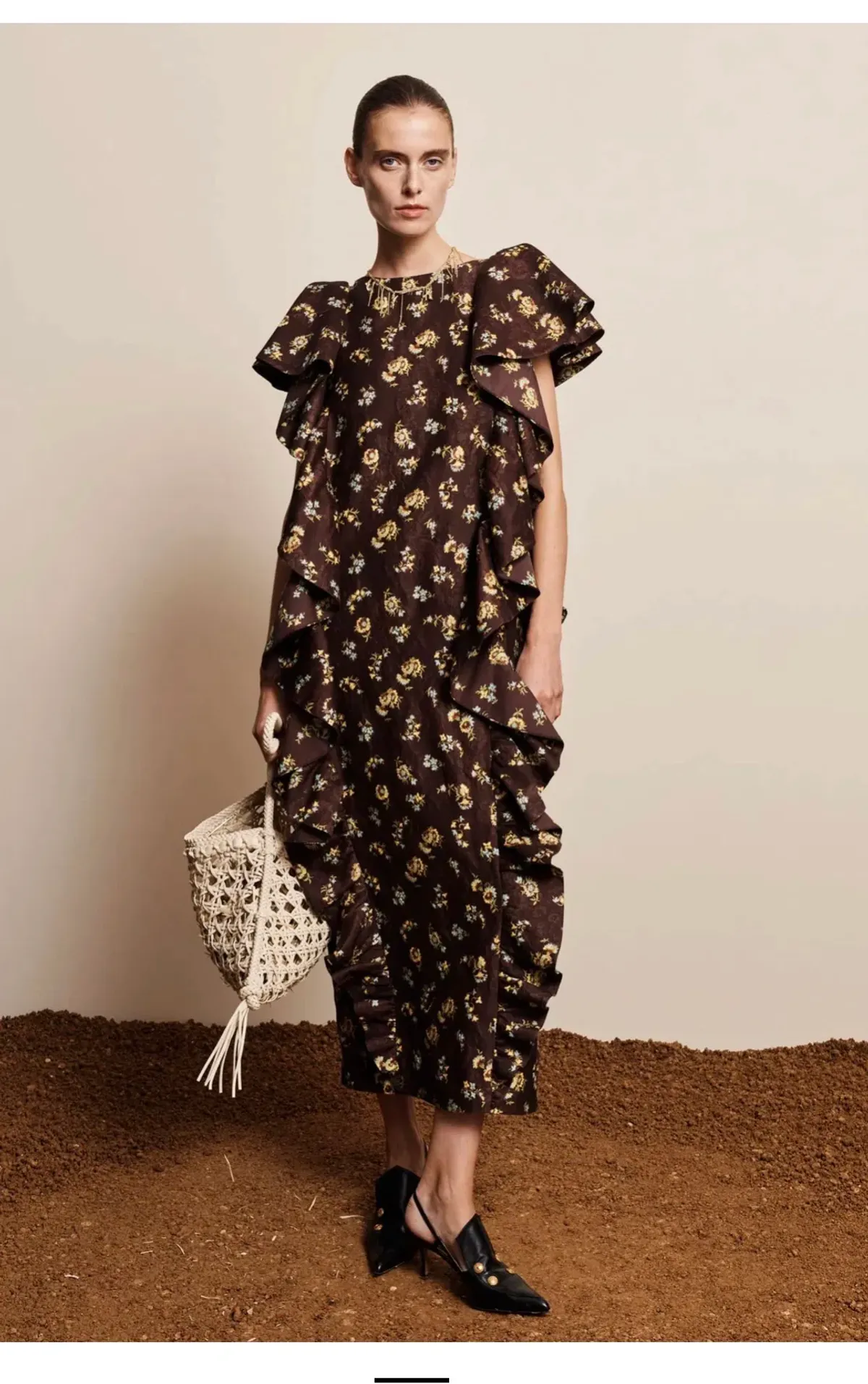 ALEMAIS Lilah Midi Dress - size 10 for rent on The Volte - main image