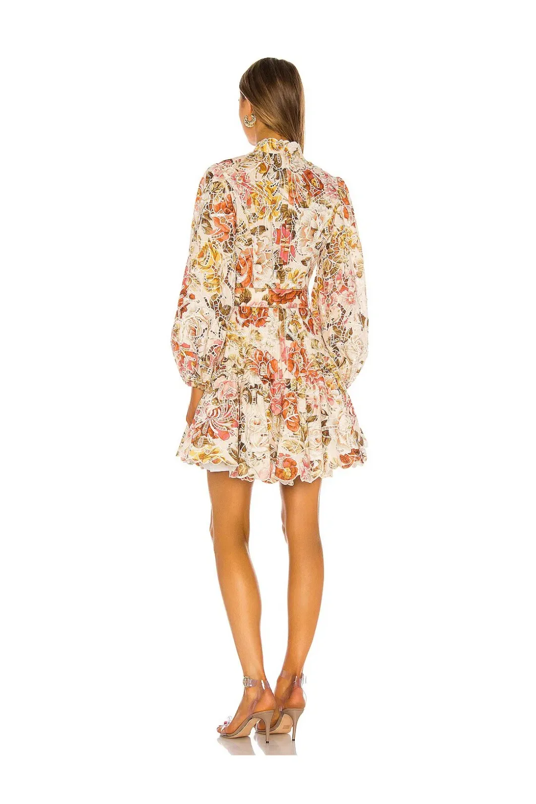 Zimmermann Bonita Embroidered Short Dress Floral Size 1/ AU 10 for rent on The Volte - main image