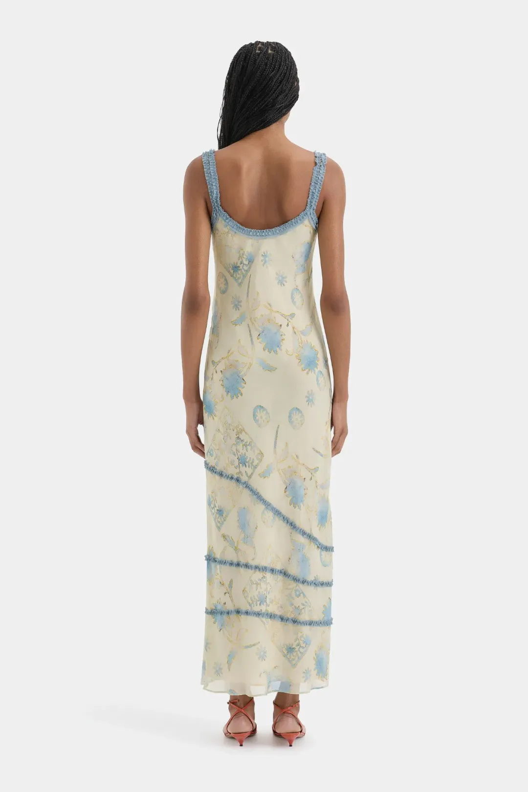 Sir the Label Cecille Ruffle Dress for rent on The Volte - main image