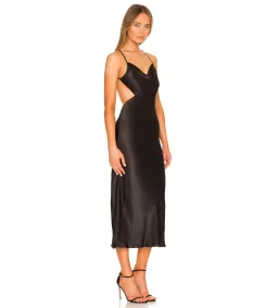 Shona Joy Thalia Bias Cut Out Midi Dress Black Size 12 for rent on The Volte - image 3
