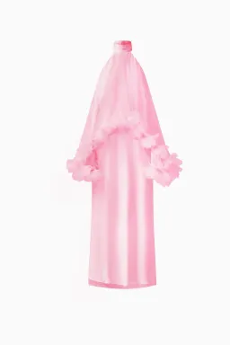 Elliatt Poppy Cape Maxi Gown in Pink Size XL / AU 14 for rent on The Volte - image 4