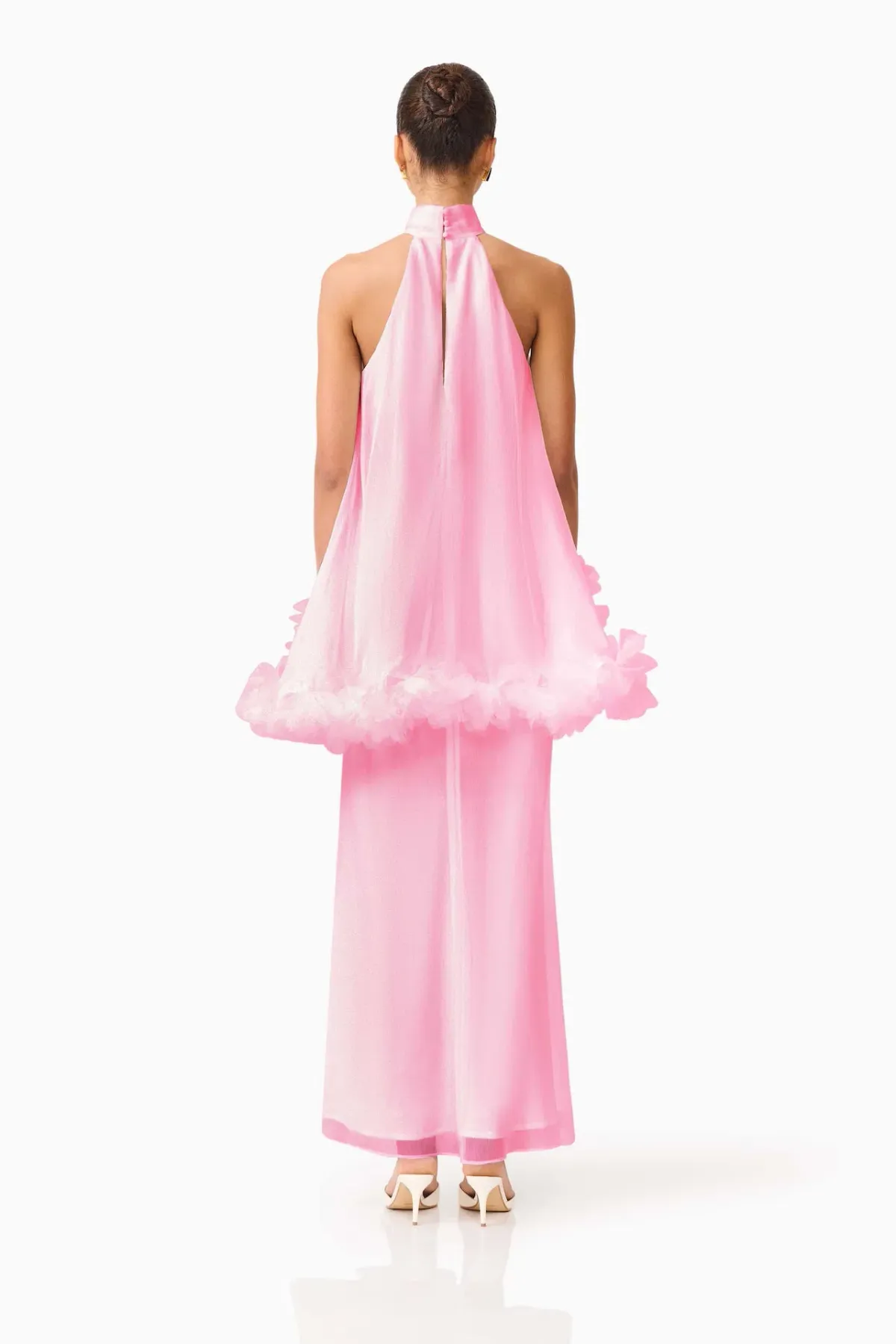 Elliatt Poppy Cape Maxi Gown in Pink Size XL / AU 14 - Image 3