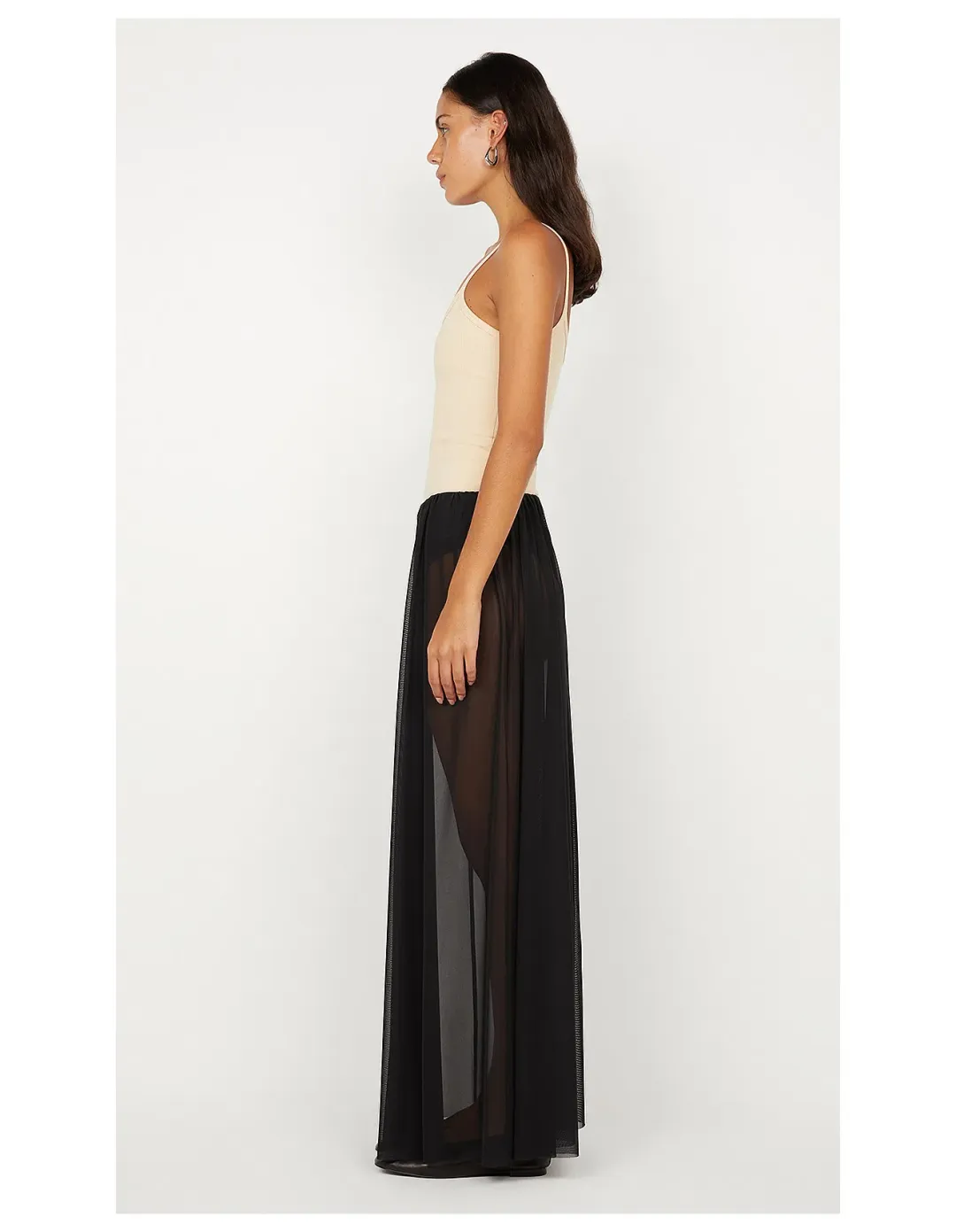 Bec & Bridge Delila Spiral Top and Camille Maxi Skirt Black Size 8 for rent on The Volte - main image