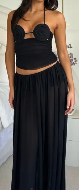 Delila spiral top and Camilla maxi skirt for rent on The Volte - image 4
