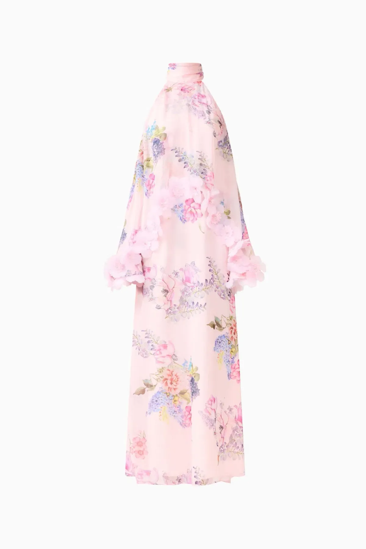 Elliatt Millie Tiered Maxi Gown in Pink Floral Size XS / AU 6 - Image 4