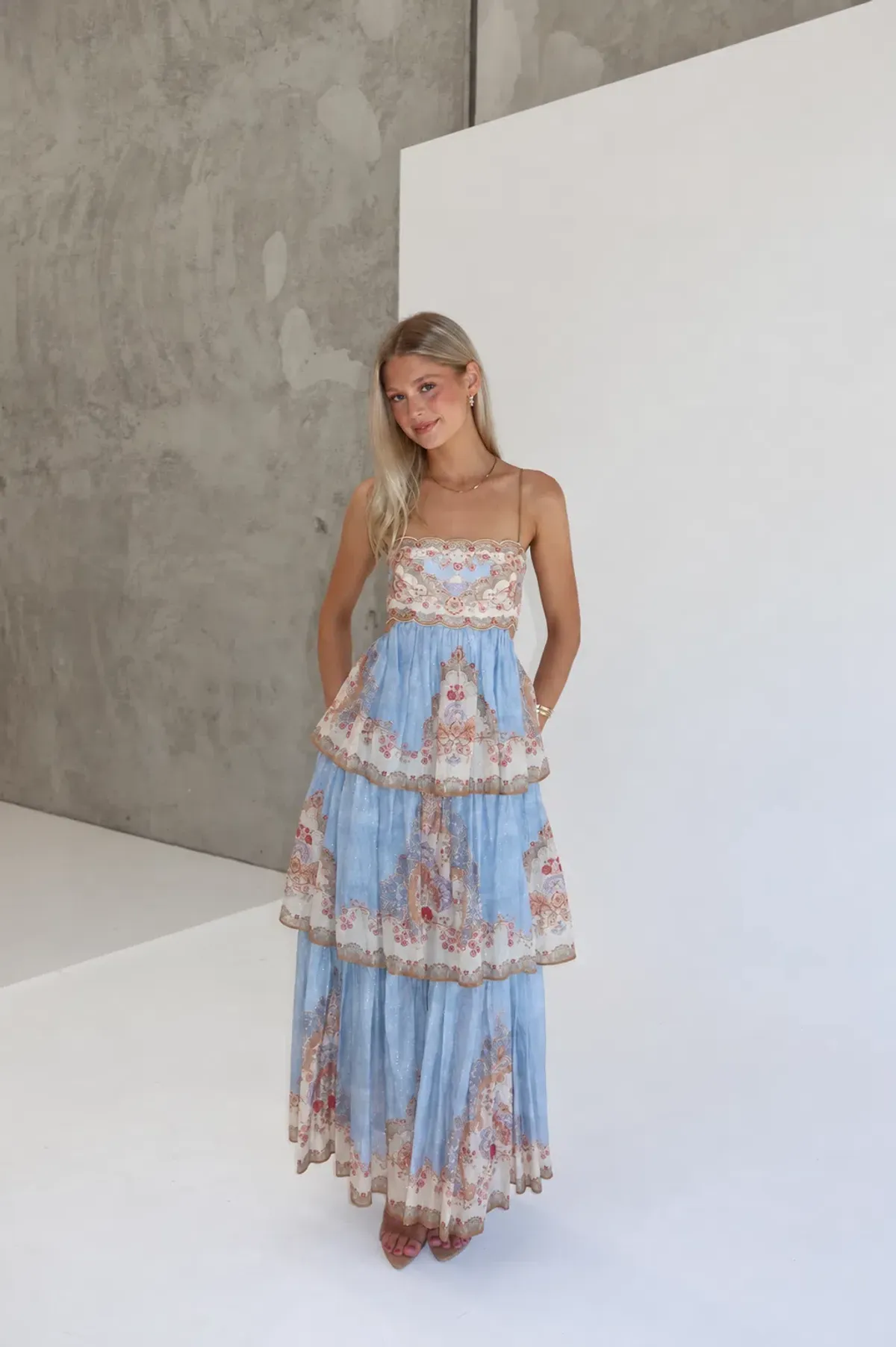 Zimmermann Daylight Tiered Maxi Dress - Image 1