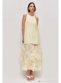 AJE Ecliptica Gown Butter Yellow Size 8 / Small for rent on The Volte - image 1