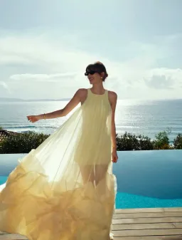 AJE Ecliptica Gown Butter Yellow Size 8 / Small for rent on The Volte - image 4