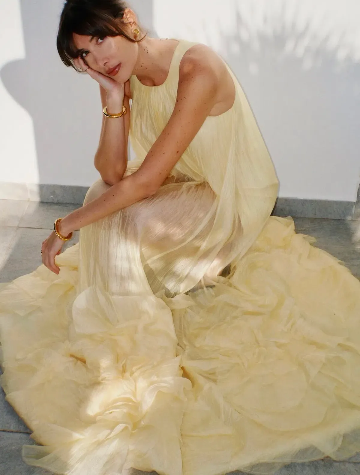 AJE Ecliptica Gown Butter Yellow Size 8 / Small - Image 6