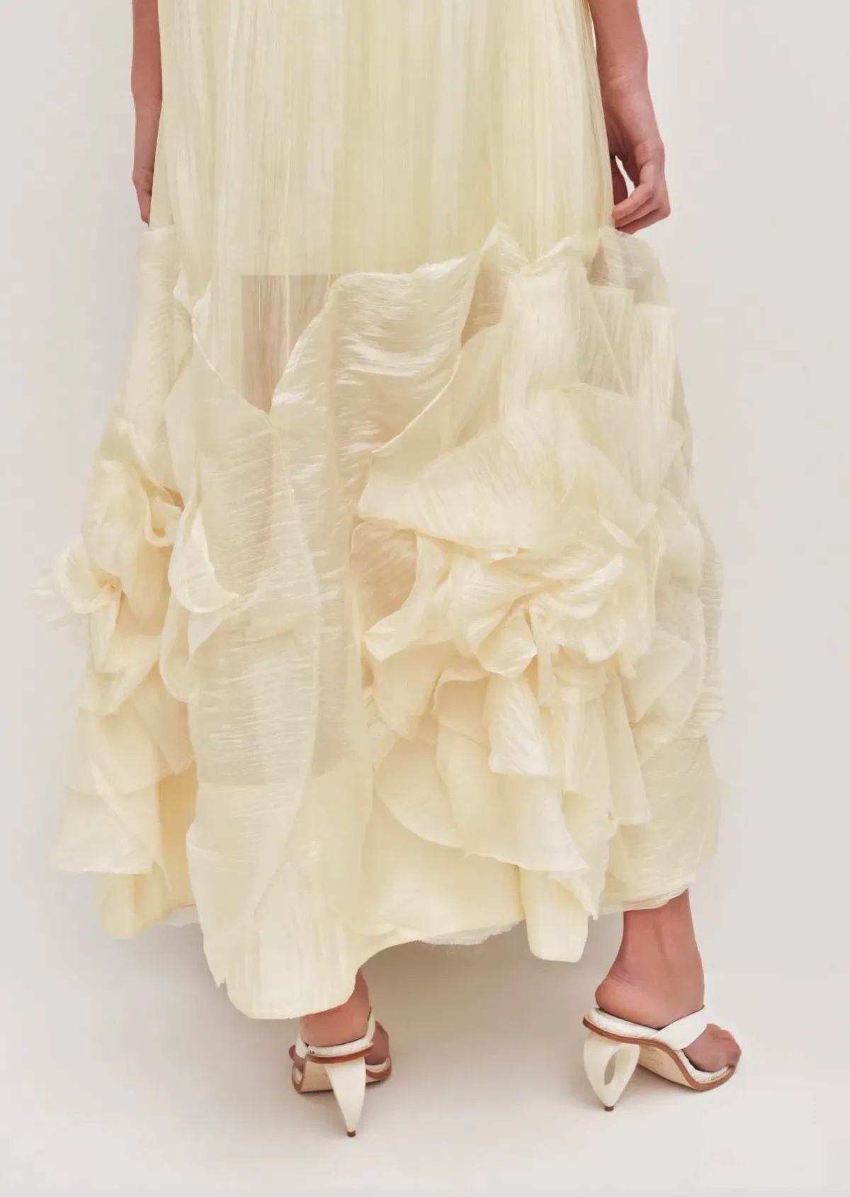 AJE Ecliptica Gown Butter Yellow Size 8 / Small - Image 3