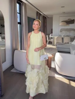 Aje Ecliptica Maxi Gown Pastel Yellow Size AU 8 / S for rent on The Volte - image 1