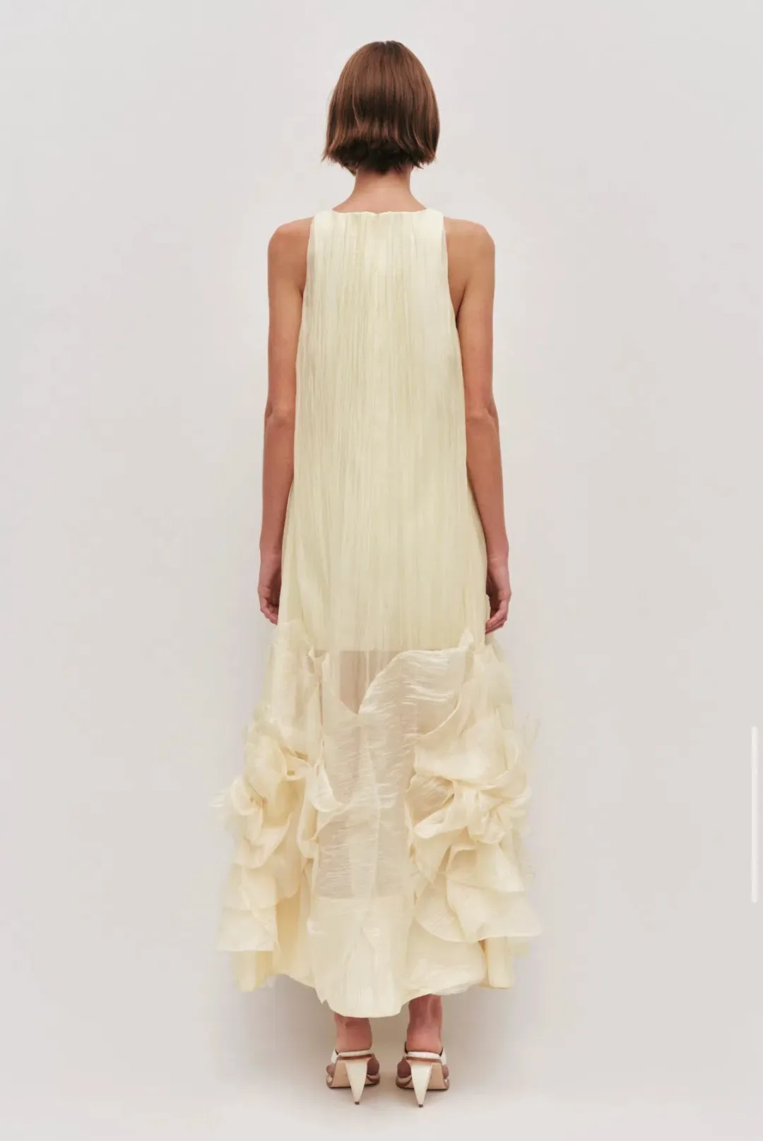 AJE Ecliptica Gown Butter Yellow Size 8 / Small for rent on The Volte - main image