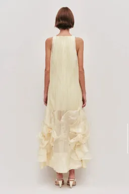 AJE Ecliptica Gown Butter Yellow Size 8 / Small for rent on The Volte - image 2