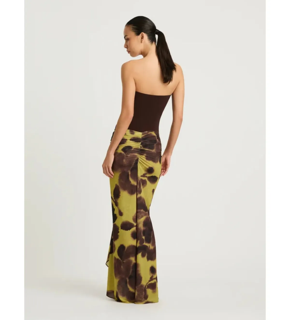 BENNI Rumi Maxi Dress Choc Botanica Size 8 AU / S - Image 3