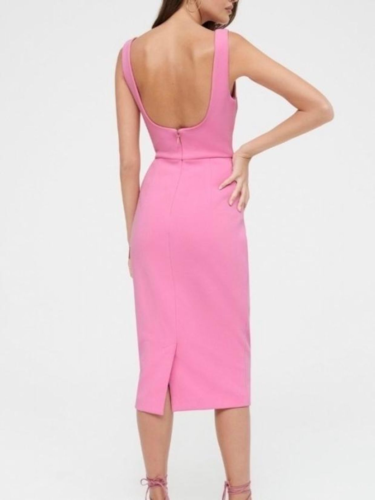 Mia Midi Dress - Pink - Image 2