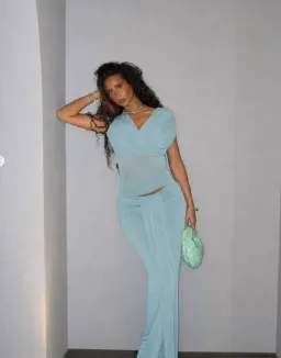 BENNI CELIA MAXI DRESS POWDER BLUE Size 6 for rent on The Volte - image 1