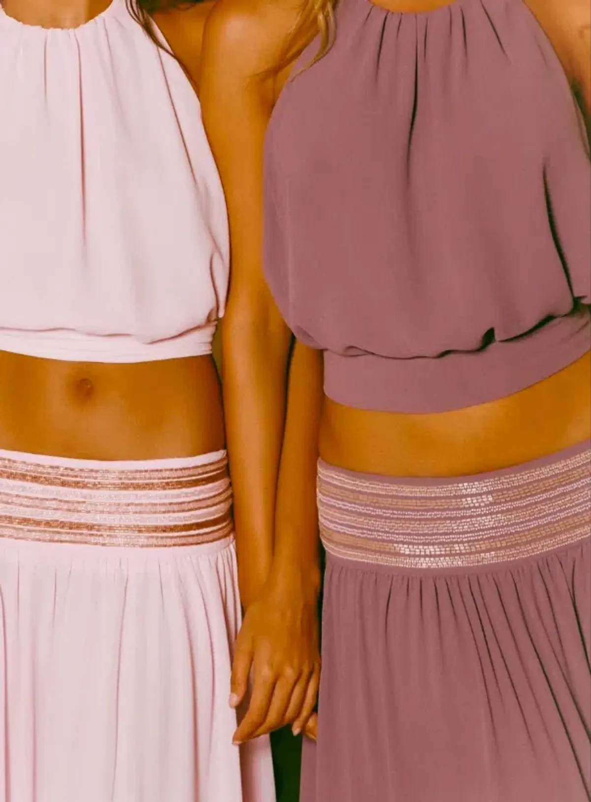 I Am Delilah Octavia Halter & Maxi Skirt Mauve Size 6 - Image 2