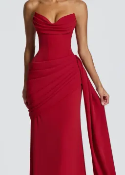 BABYBOO Matisse Maxi Dress Deep Red Size 8 for rent on The Volte - image 1