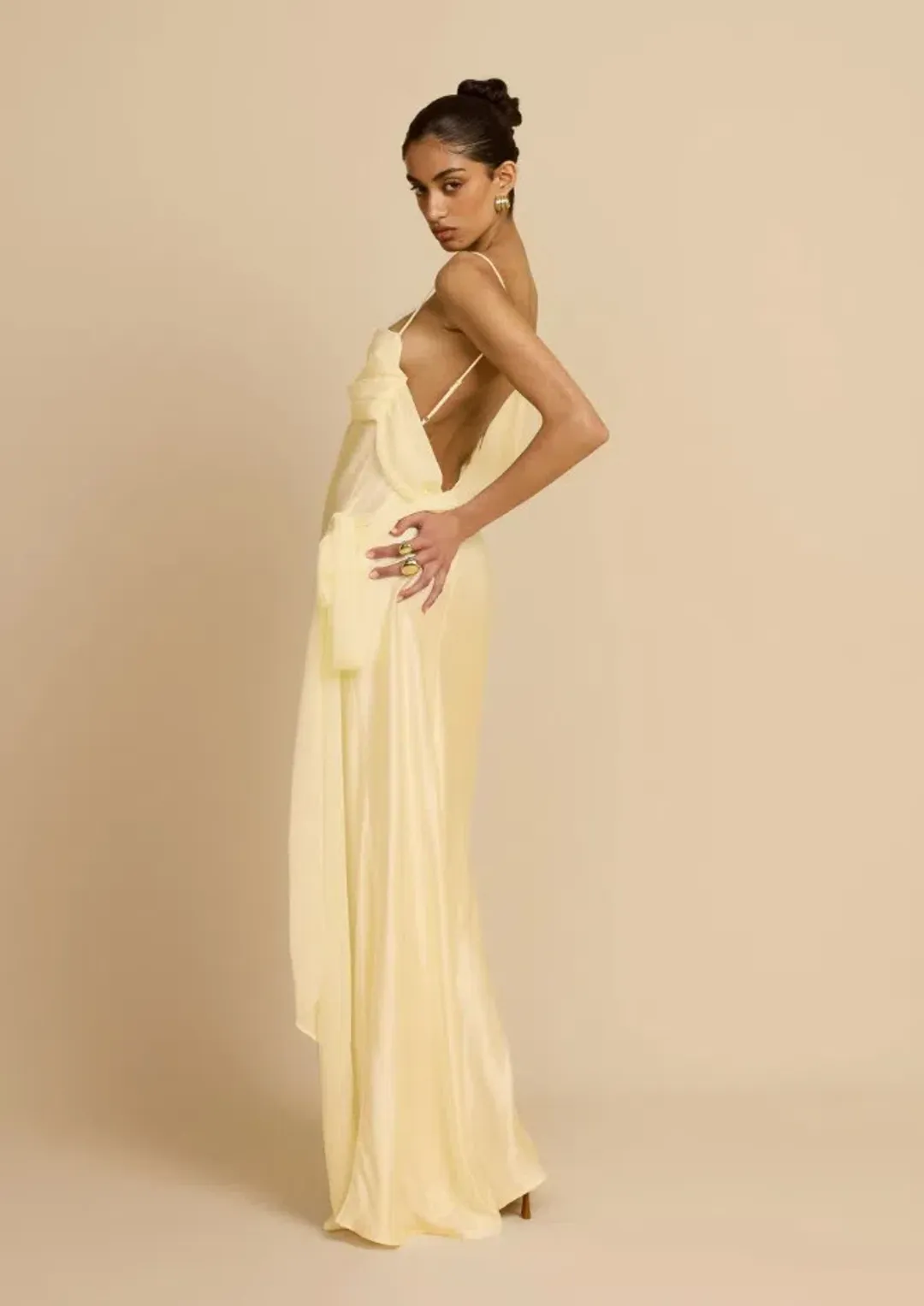 Arcina Ori Helena Dress Butter Yellow Size S / AU 8 for rent on The Volte - main image