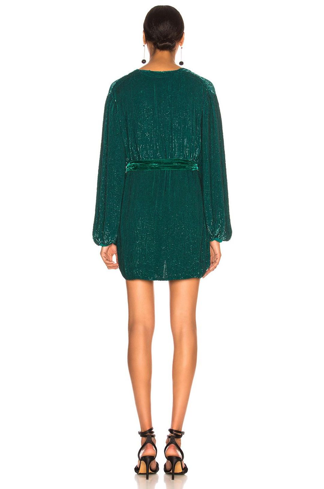 Retrofete Gabrielle Robe in Green Size 6 for rent on The Volte - main image