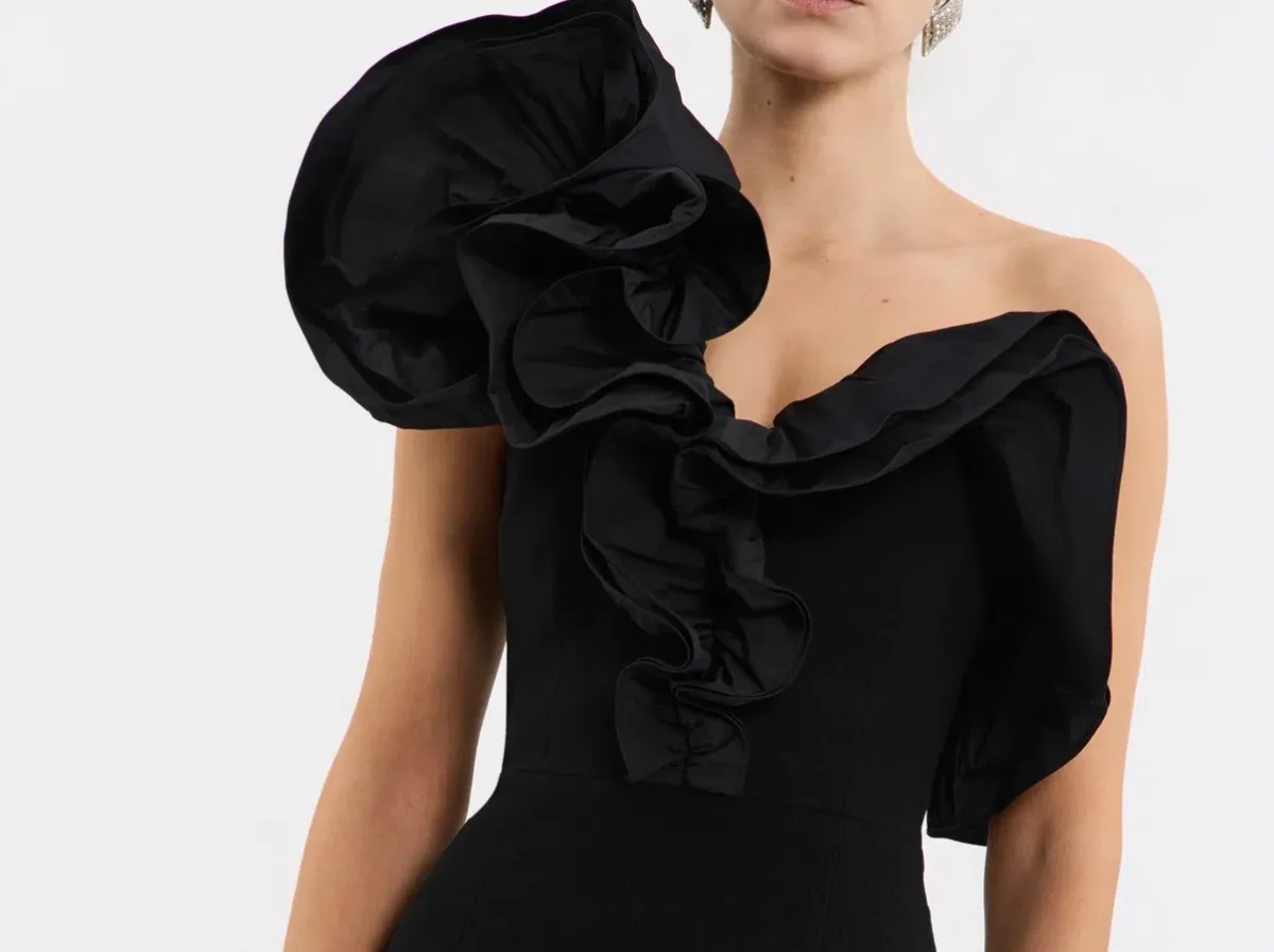 Rebecca Vallance Black Ella Formal Gown Size 12 - Image 4
