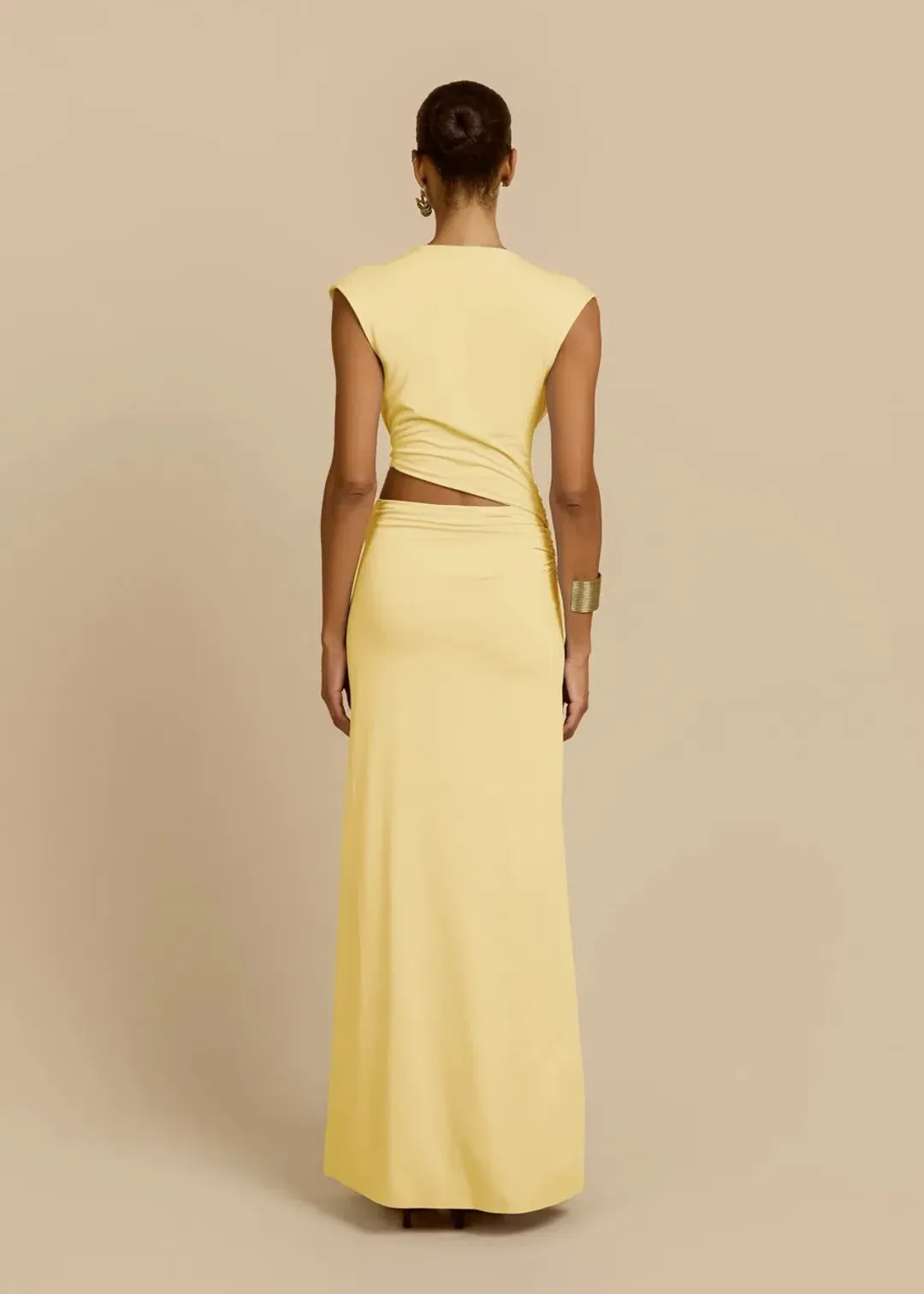 Arcina Ori Jade dress lemon size 6 for rent on The Volte - main image