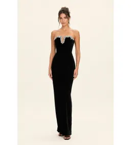 Rachel Gilbert Claudine Gown in Black Size AU10 for rent on The Volte - image 1