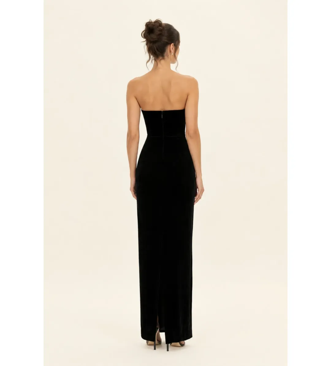 Rachel Gilbert Claudine Gown in Black Size AU10 for rent on The Volte - main image