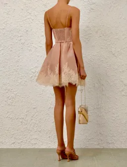 Zimmermann Valiant Lace Trim Mini Dress s0 for rent on The Volte - image 4
