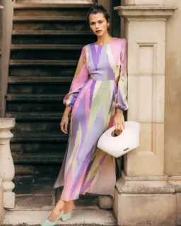 The Wolf Gang Marrakesh Maxi Dress Size 6 Multicoloured for rent on The Volte - image 3