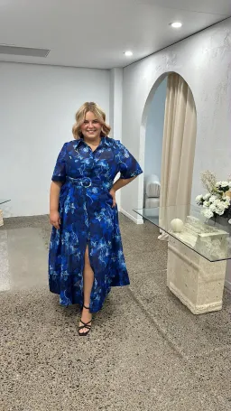 Floral Organdie Midaxi Shirt Dress for rent on The Volte - image 1