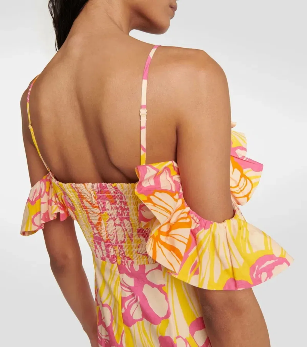 Alémais Fenella ruffled cotton midi dress Size 6 - Image 2