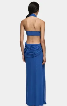 Bec and Bridge Charlize Halter Maxi in Cobalt Size 6 for rent on The Volte - image 2