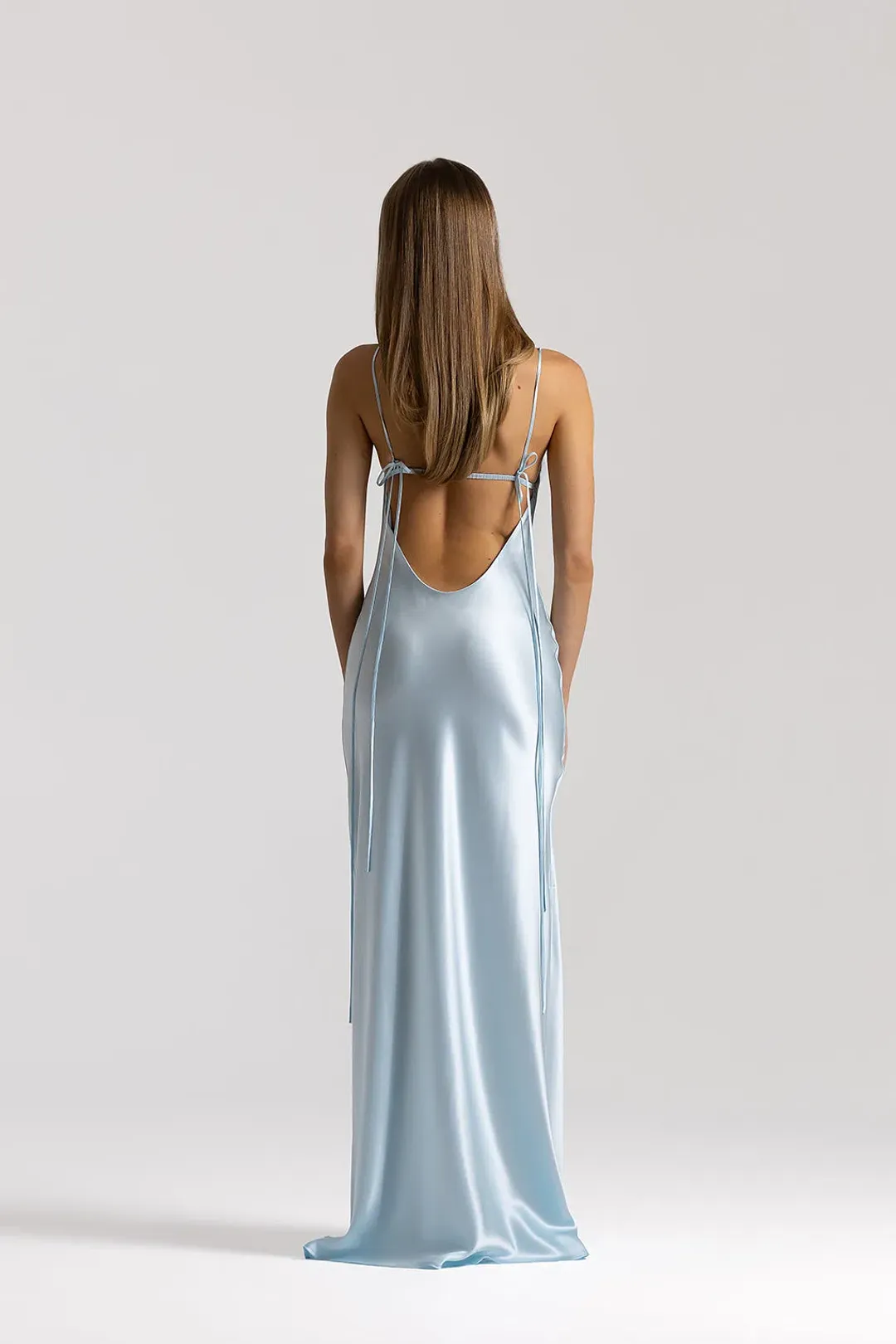Talia Gown Ice Blue Size XS for rent on The Volte - main image