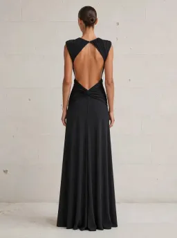 Abyss by Abby Yasmina Dress in Black size 12 for rent on The Volte - image 2