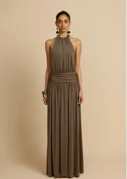 Arcina Ori Santina Dress Khaki for rent on The Volte - image 1