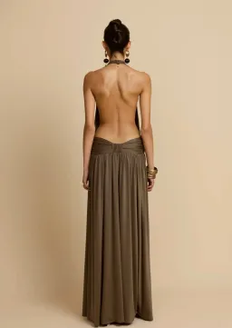 Arcina Ori Santina Dress Khaki for rent on The Volte - image 2