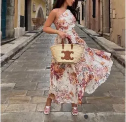 ZIMMERMANN THE PATTIE ASYMMETRIC DRESS IN CREAM FLORAL SIZE 4/AU 14 for rent on The Volte - image 7