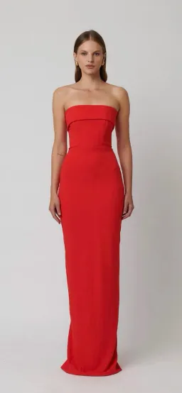 Effie Kats Monroe Gown Cherry Red Size 8 for rent on The Volte - image 1