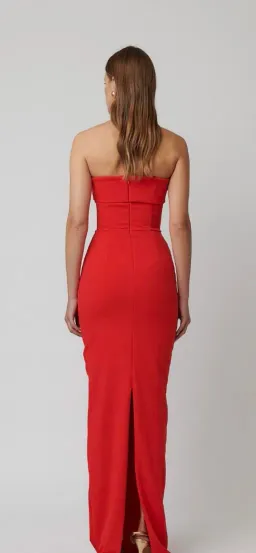 Effie Kats Monroe Gown Cherry Red Size 8 for rent on The Volte - image 2