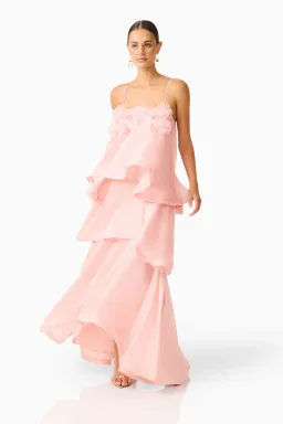 Elliatt - Swallowtail Day To Night Maxi Dress | Pink (Size 16) for rent on The Volte - image 3