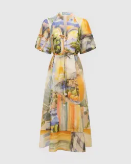 FOREVER NEW VIOLA PRINTED MIDI DRESS SIZE 16 for rent on The Volte - image 2