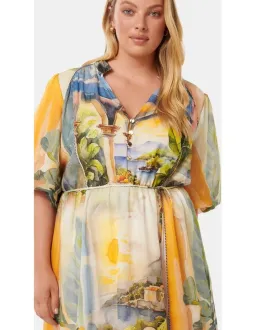FOREVER NEW VIOLA PRINTED MIDI DRESS SIZE 16 for rent on The Volte - image 3