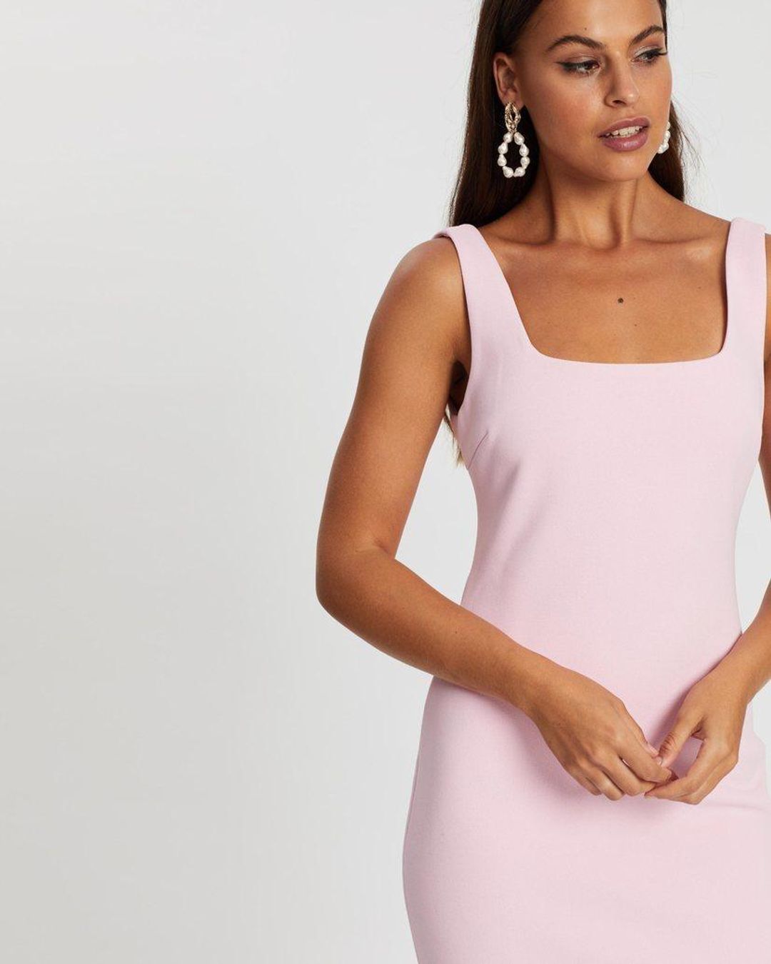 Mossman The Heart & Soul Midi Dress Pink Size 8 for rent on The Volte - main image