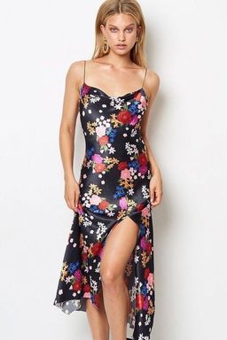 Bec & Bridge Cha Cha Midi Dress Black Size 8 for rent on The Volte - image 1