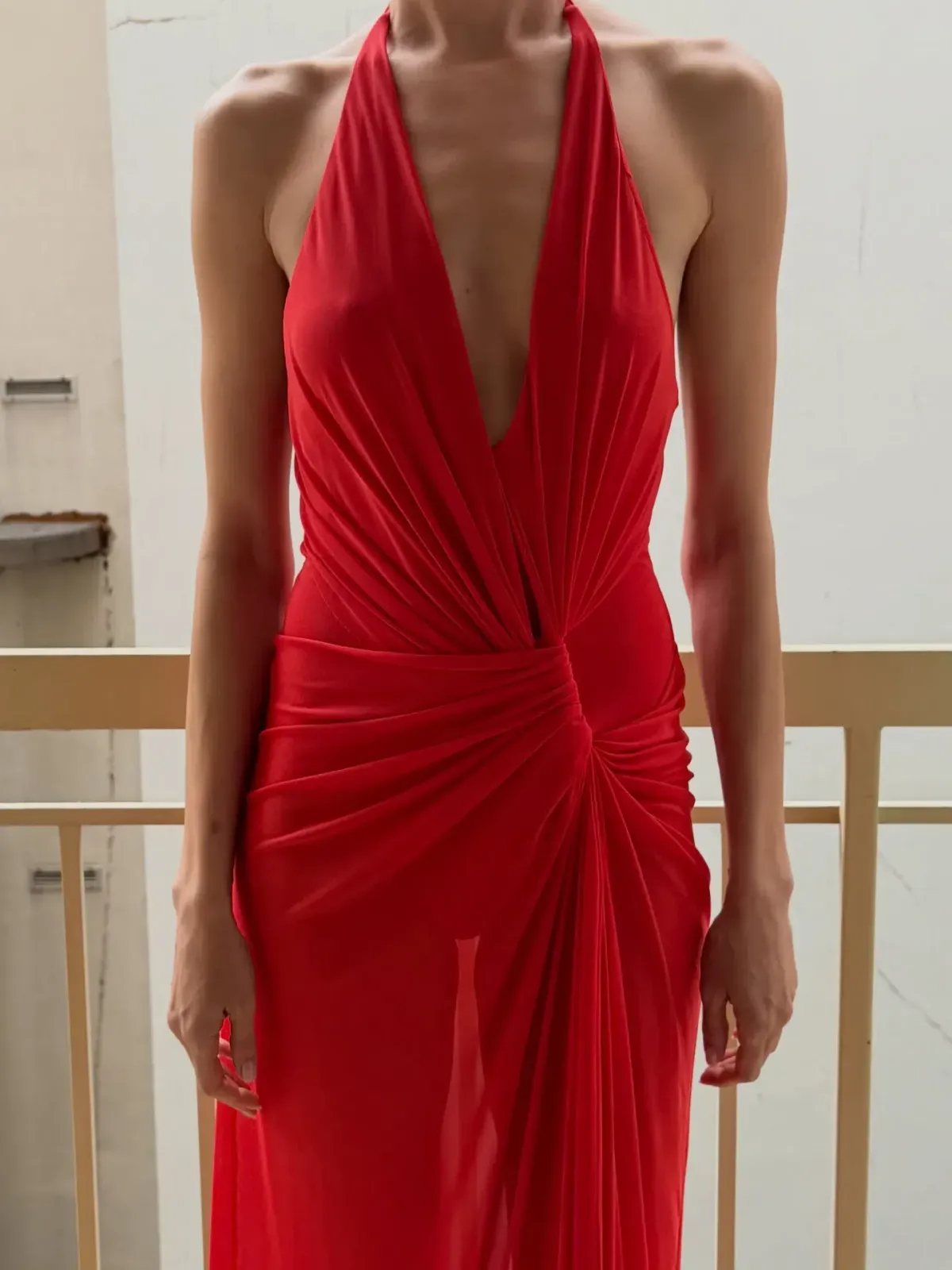 Bec & Bridge Xanthi V Neck Maxi in Flame size 12 - Image 1
