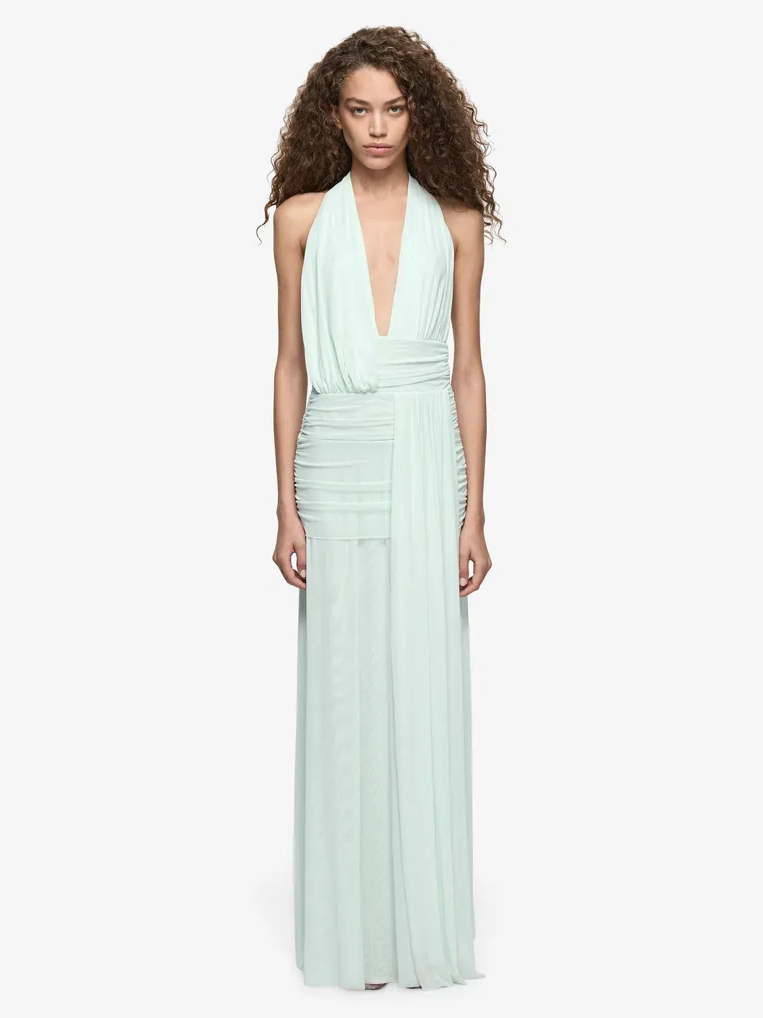 Bec & Bridge Wren Drape Maxi Spearmint Blue for rent on The Volte - main image