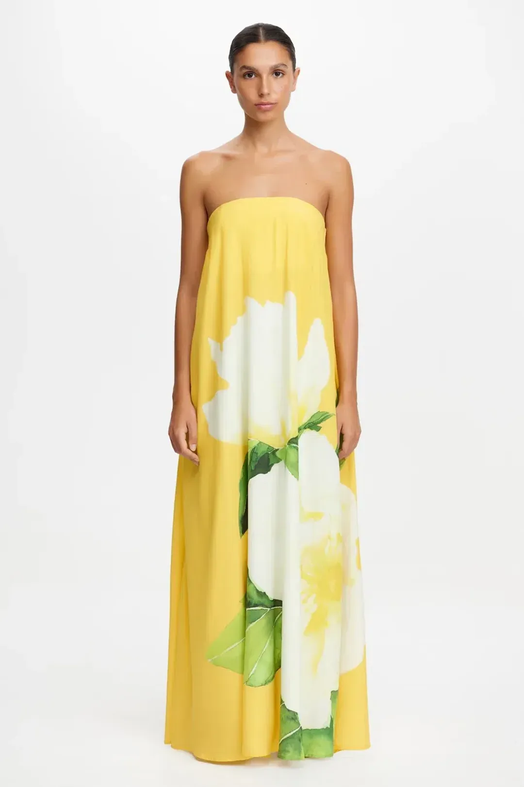Acler Newmanny Maxi Dress in Tuscan Magnolia for rent on The Volte - main image